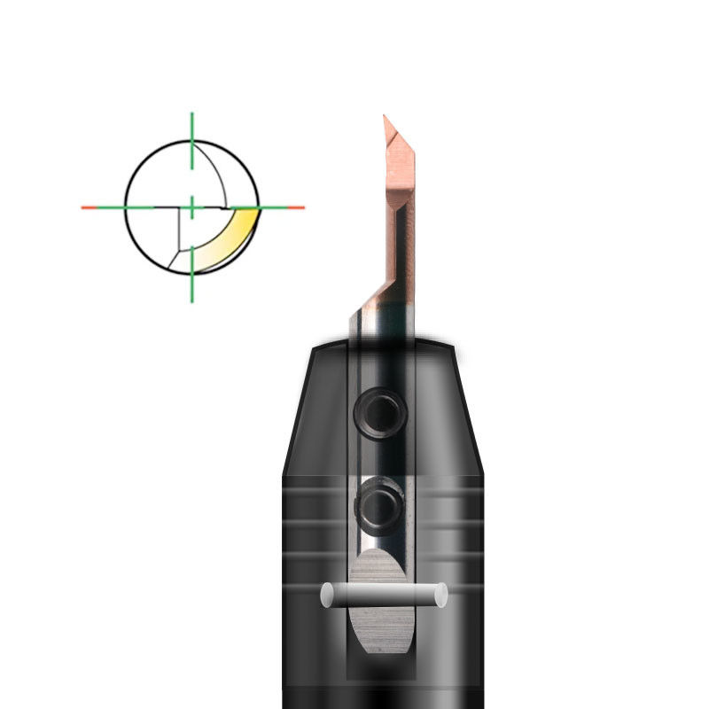 CNC پروفایل سازی صورت ابزار سوراخ کوچک JS25 پوشش برای پردازش آهن ریخته شده