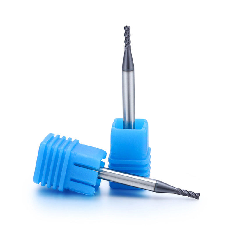 آلومینیوم گردن بلند قطر کوچک آسیاب پایان با شعاع 0.1mm گوشه