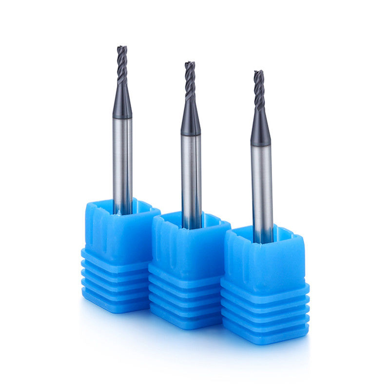 آلومینیوم گردن بلند قطر کوچک آسیاب پایان با شعاع 0.1mm گوشه