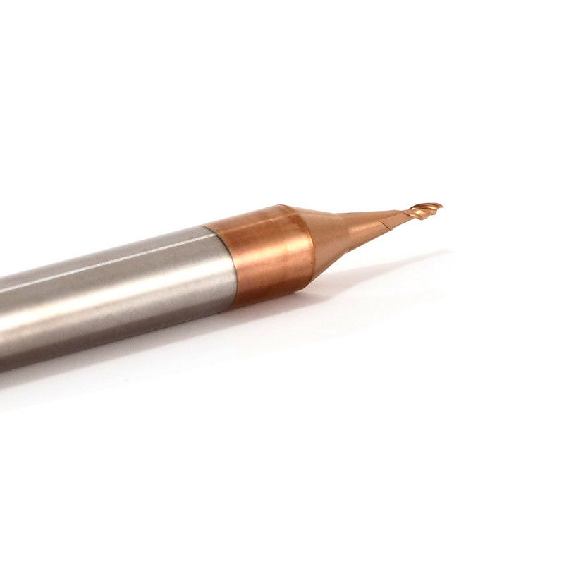 3mm Shank Micro Diameter End Mill با شعاع گوشه 0.1mm 50mm طول کلی
