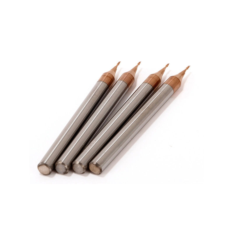 3mm Shank Micro Diameter End Mill با شعاع گوشه 0.1mm 50mm طول کلی