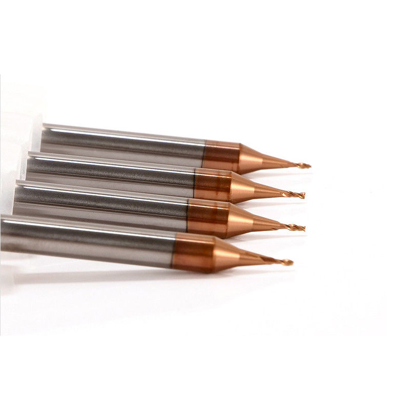 3mm Shank Micro Diameter End Mill با شعاع گوشه 0.1mm 50mm طول کلی