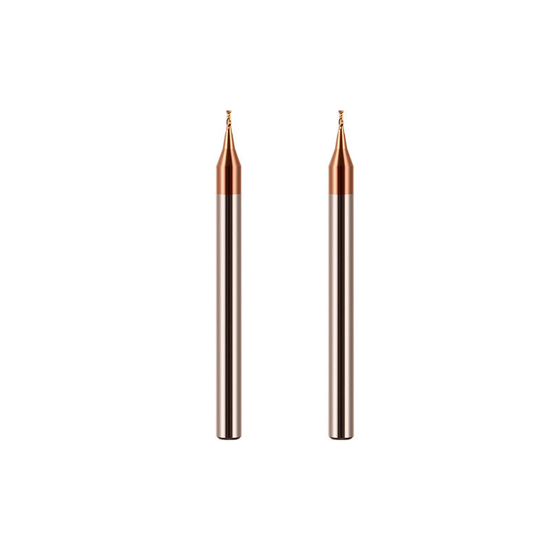 3mm Shank Micro Diameter End Mill با شعاع گوشه 0.1mm 50mm طول کلی
