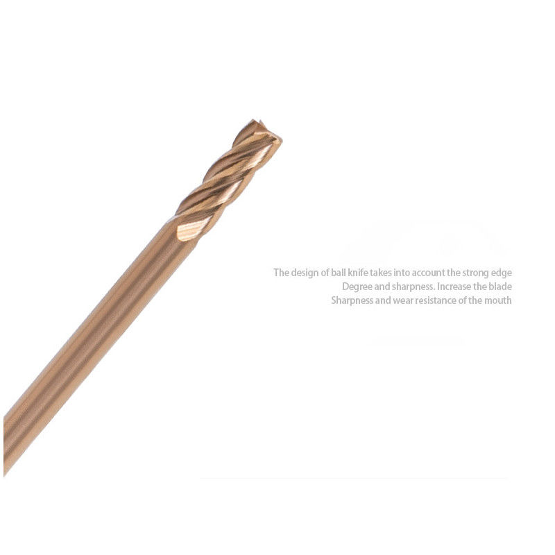 تولستام مایکرو قطر پایان آسیاب با 0.2mm برش لبه 2.5mm طول فلوت
